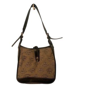 Dooney & Bourke Black Sig Jacquard DAVIS TASSEL Tote Bag Kirk